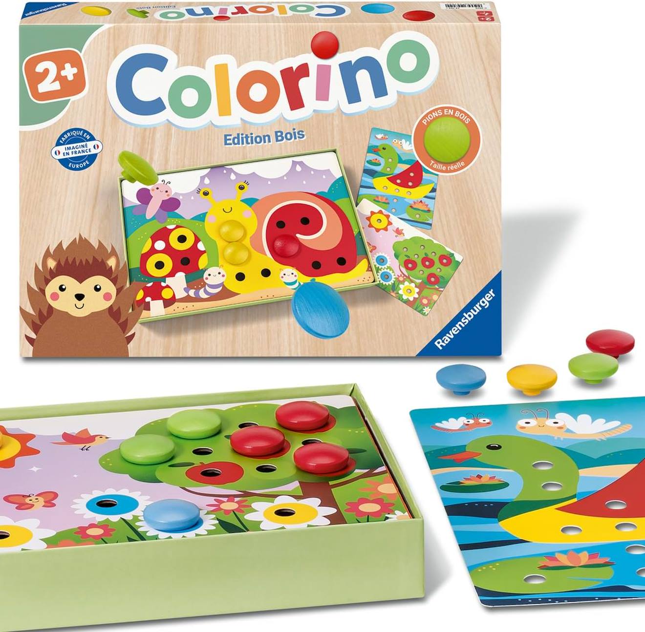 Pions Bois Multicolore 16 Pions En Bois Colorés 2 Cubes - Pour Jeux De Société, Halma, Échecs, Accessoires DIY Cônes Jeu Bois