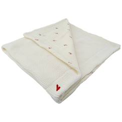 Linge de maison et décoration-Couverture double face maternity love (75 x 100 cm)