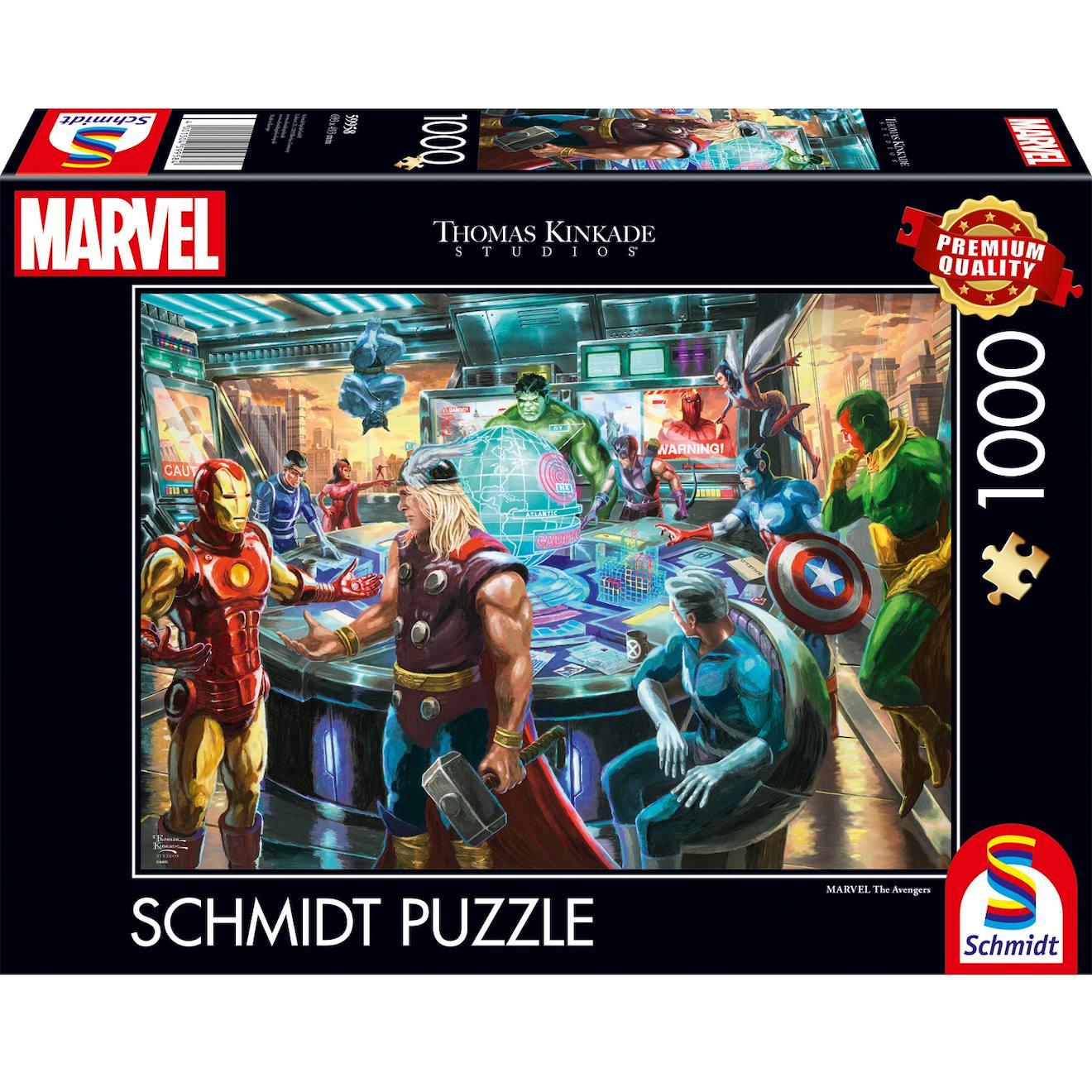 Puzzle Marvel The Avengers 1000 Pcs Noir