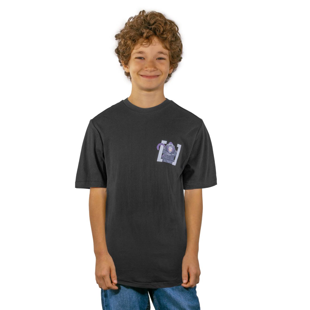 T-shirt Confort Fit Avec Print Devant Et Dos Monkey Business Noir/blanc