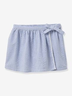 Jupe-short en seersucker fille  - vertbaudet enfant