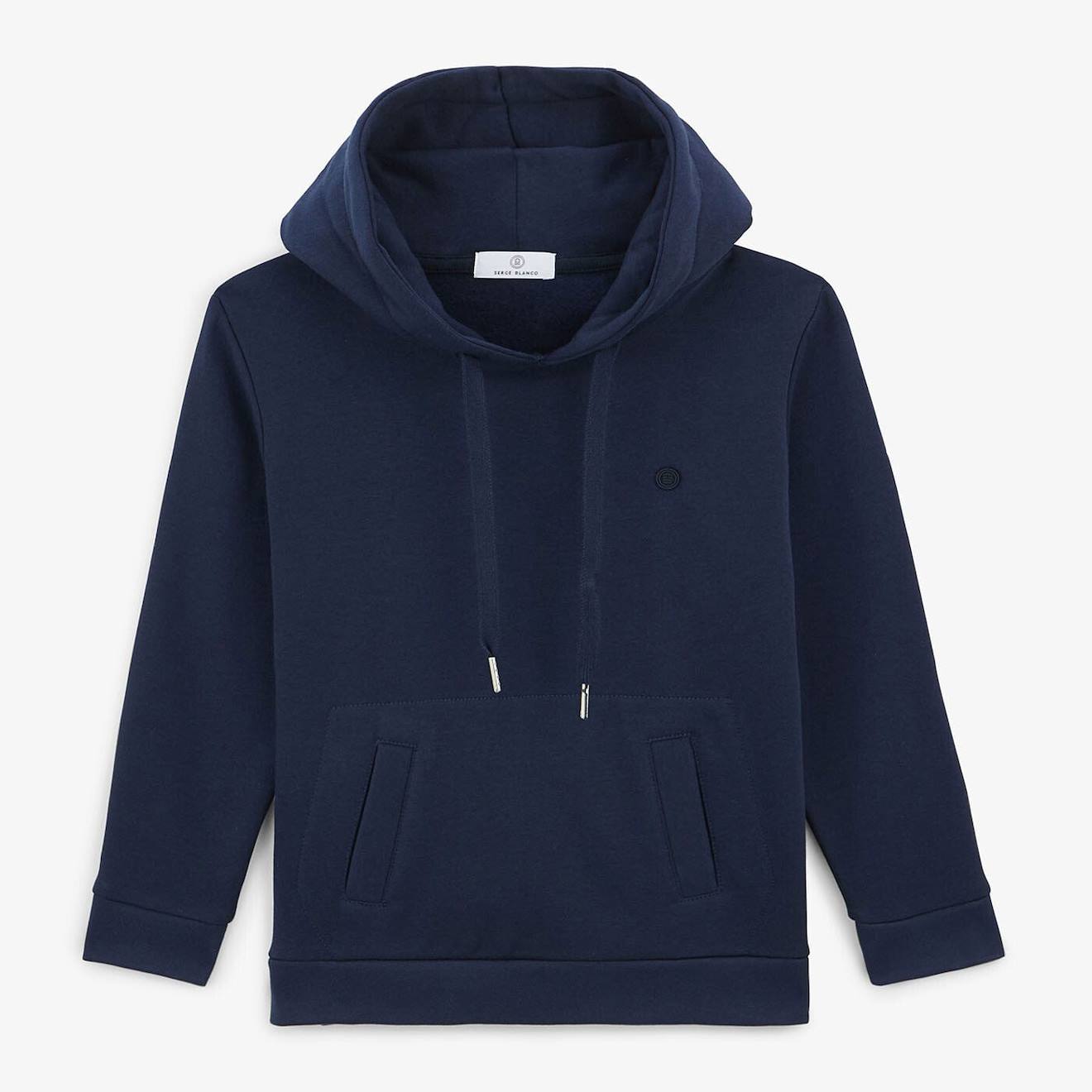 Sweat À Capuche Junior En Molleton Bleu Foncé