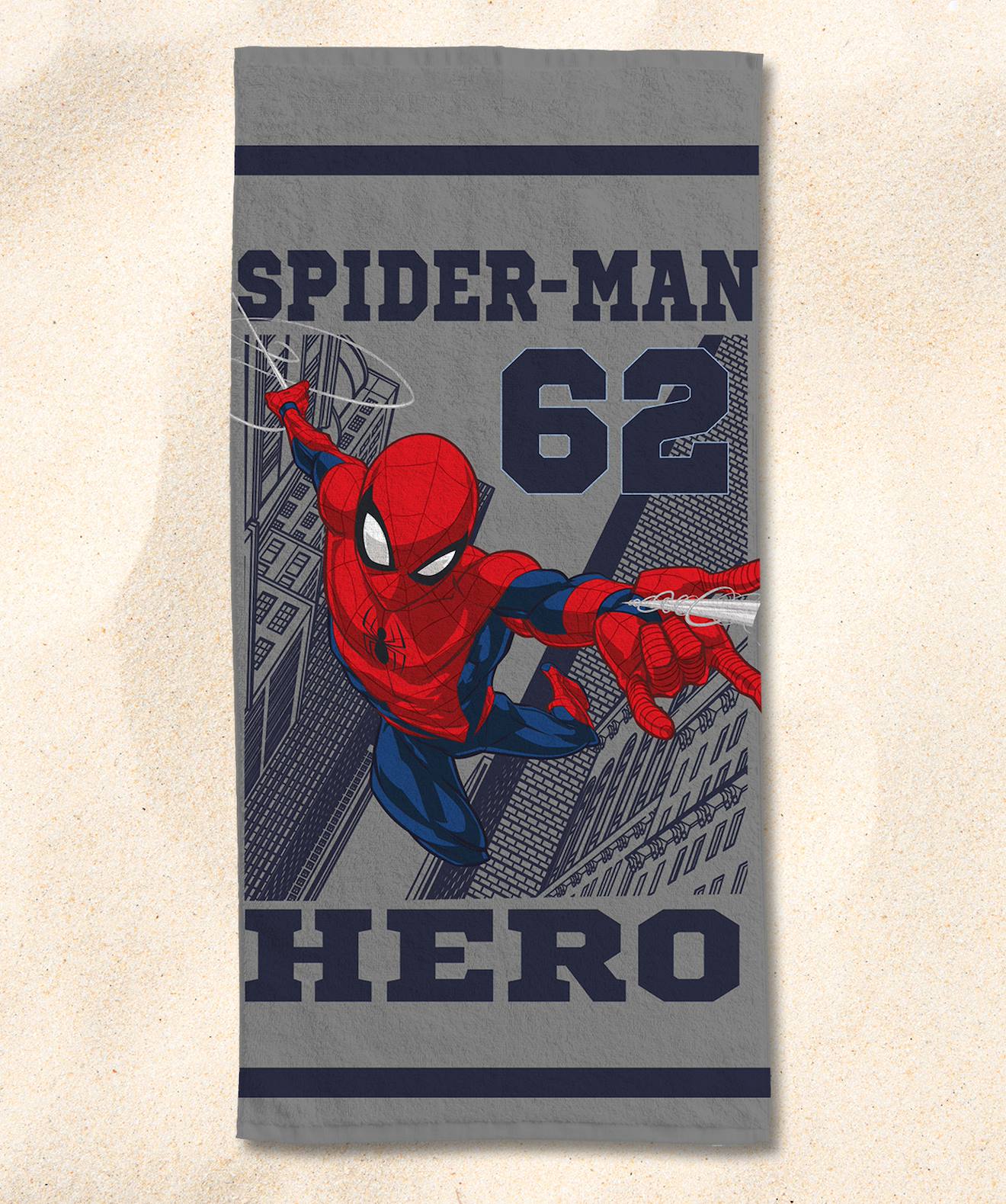 Serviette de plage 'Spider-Man' - Bleu - Kiabi - 12.00