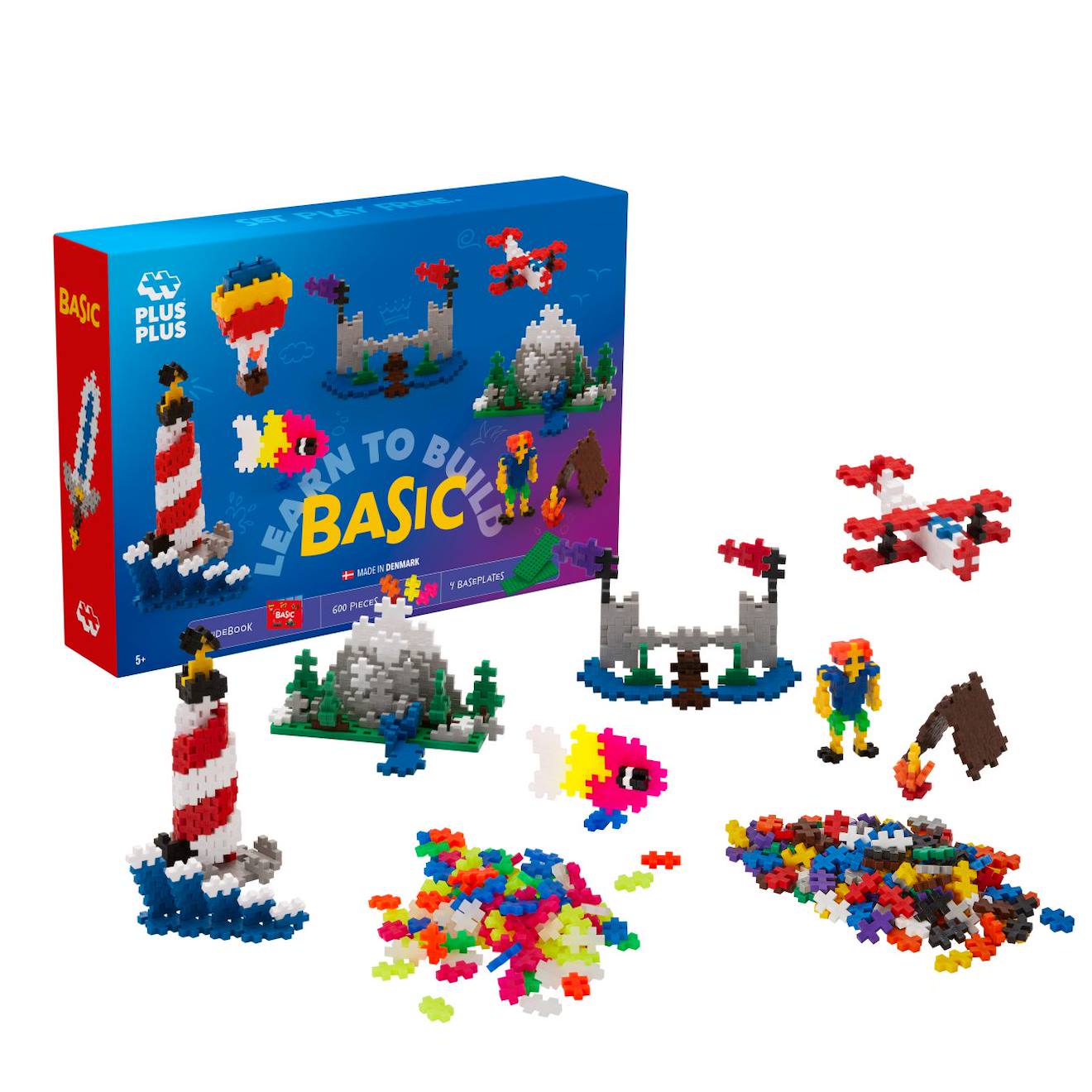 Kit Découverte Basic & Néon 600 Pcs Multicolore