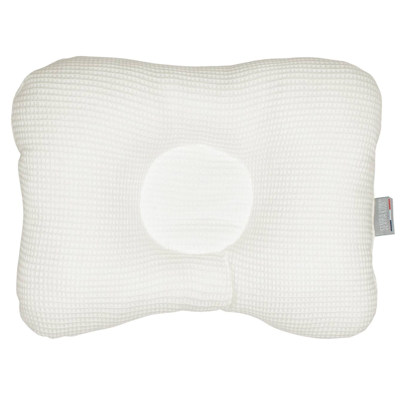 Coussin Cale-tête Ergonomique En Coton Nid D'abeille Écru