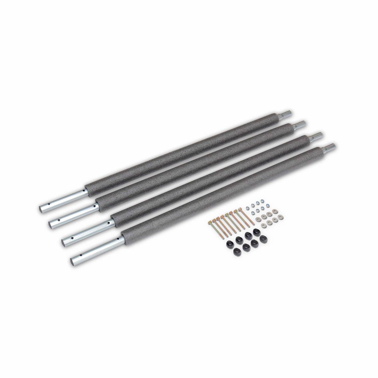 Montant Inférieur Filet De Sécurité Trampoline ?305 À ?490cm (lot De 4) Lot De 4 Montants Inférieurs Pour Filet De Sécurité Trampolines De Ø305 À Ø490cm Gris