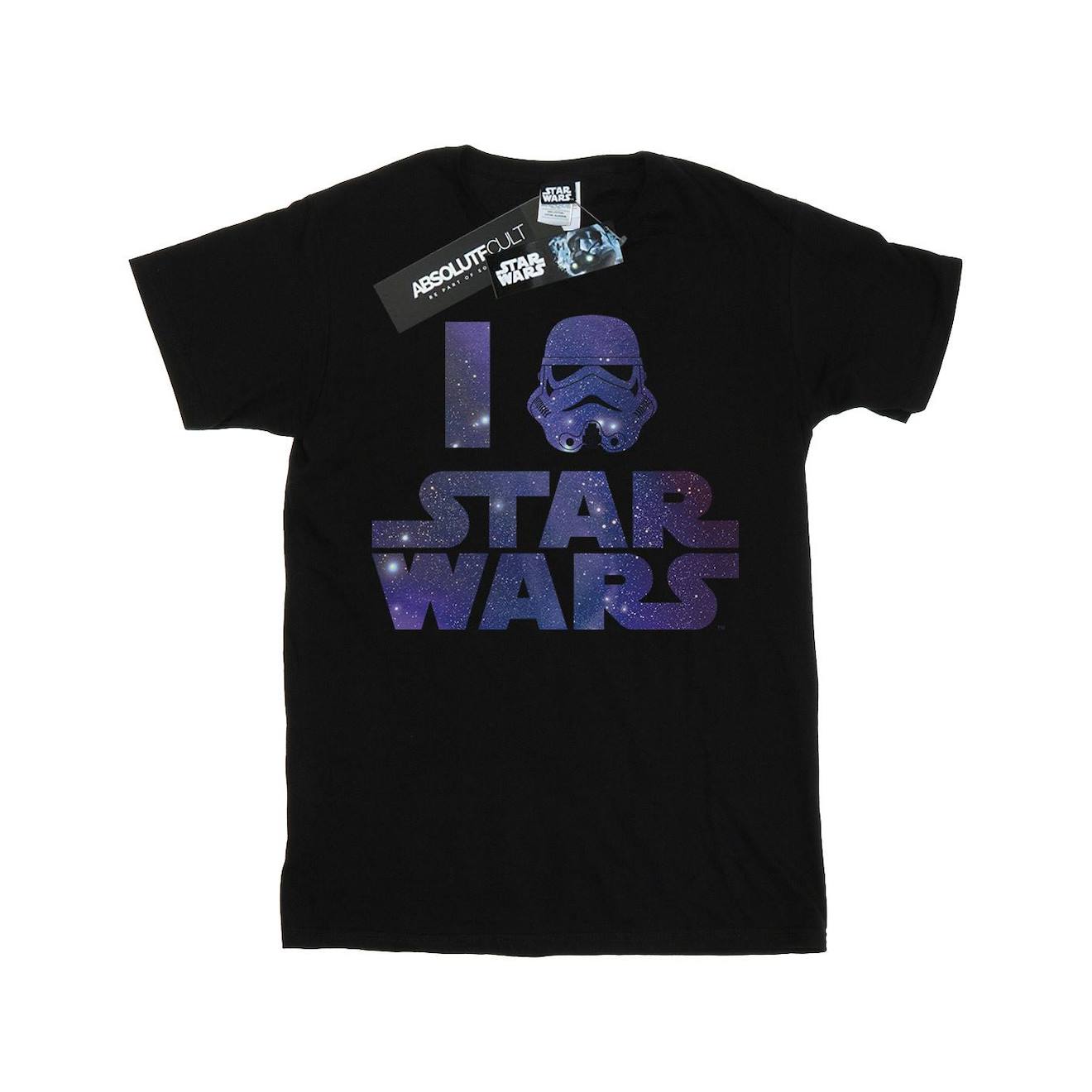 T-shirt Love Coton Star Wars I Love Star Wars Noir