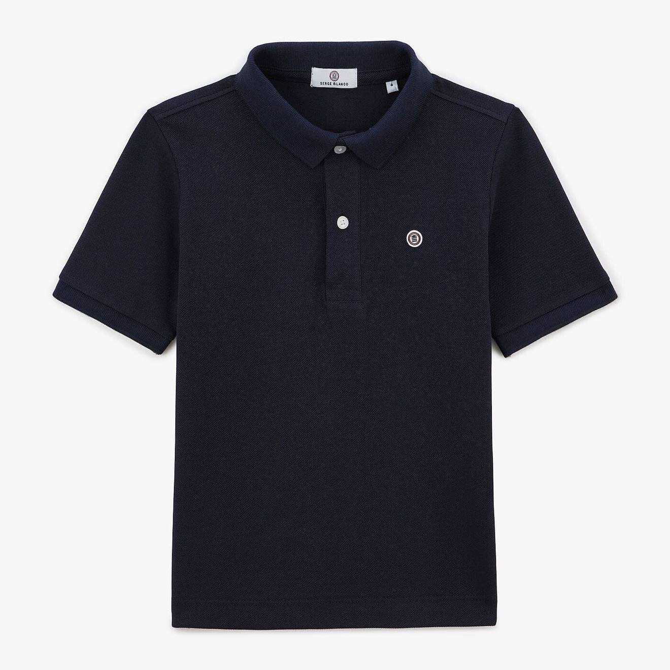 Polo Junior Lucas Maille Piquéee Bleu Foncé