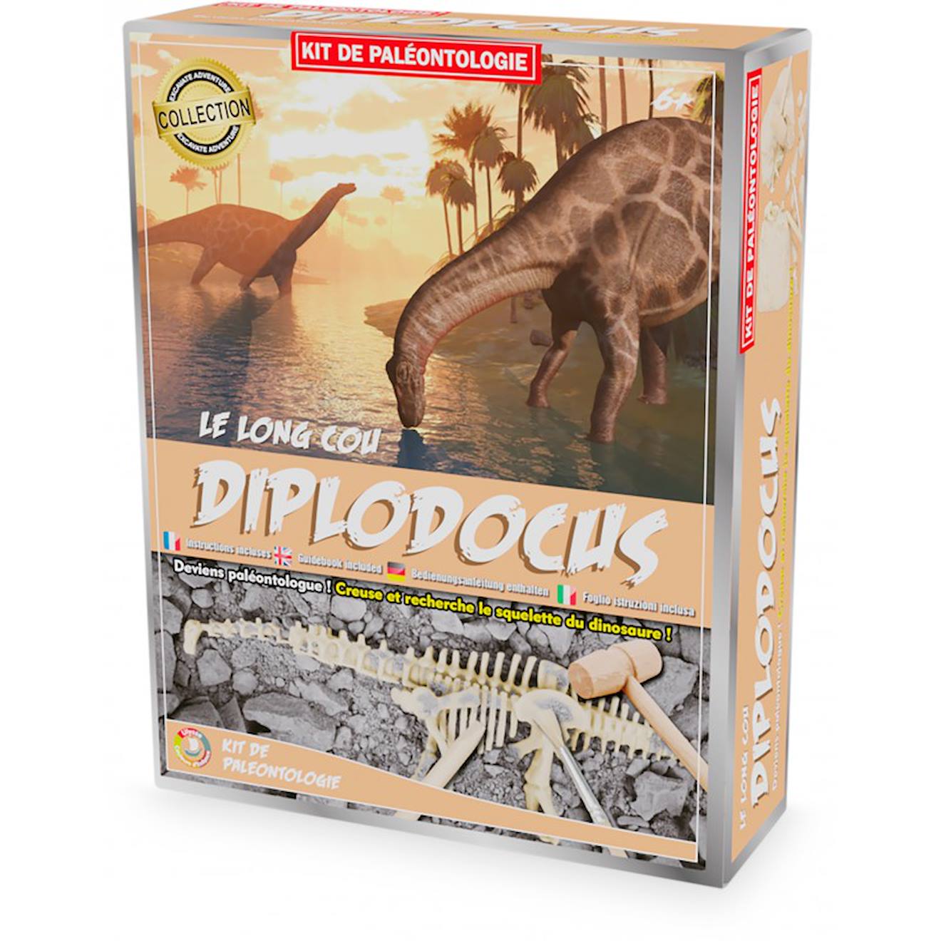 Kit Paleo - Diplodocus Marron