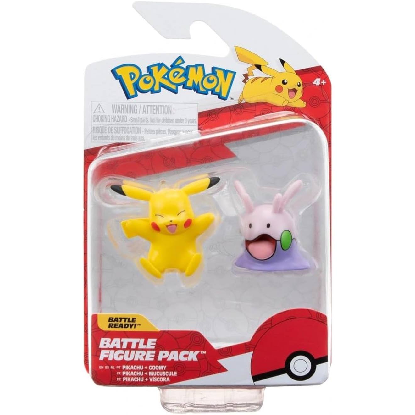 Pokémon Figurine De Bataille Goomy & Pikachu Multicolore