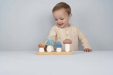Champignons à empiler forest friends Bleu 6 - vertbaudet enfant 