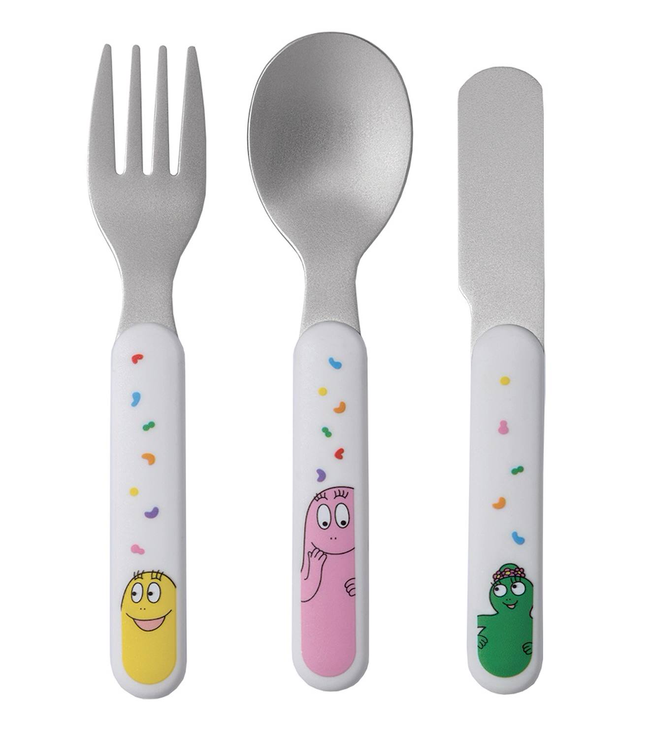 Couverts D'apprentissage Barbapapa Blanc