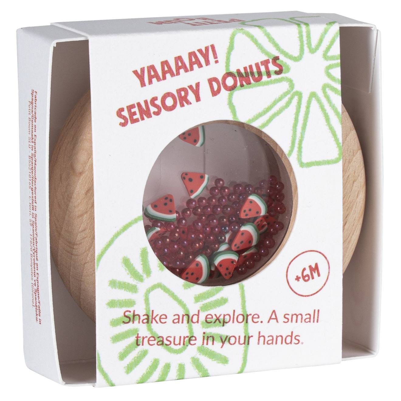 Donut Sensoriel Pastèques Rouge (Petit Boum) - Image 1