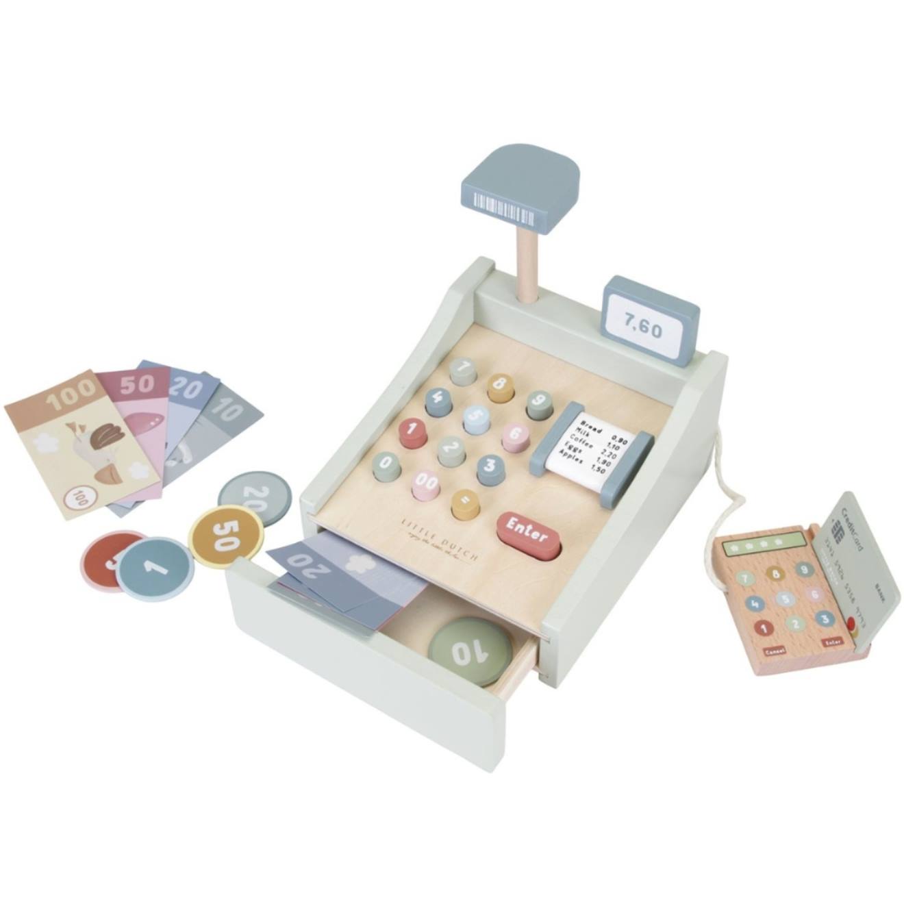 Caisse Enregistreuse Mint, Bleu, Rose