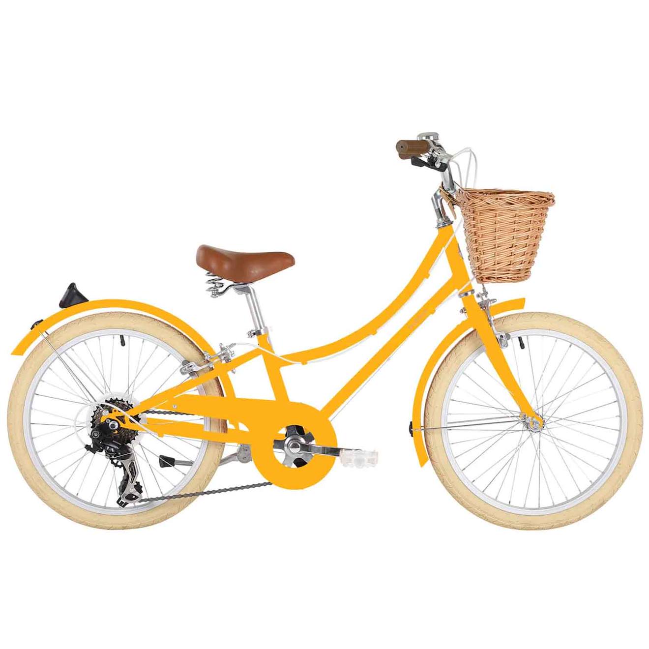 Vélo 20 Pouces Jaune Curry