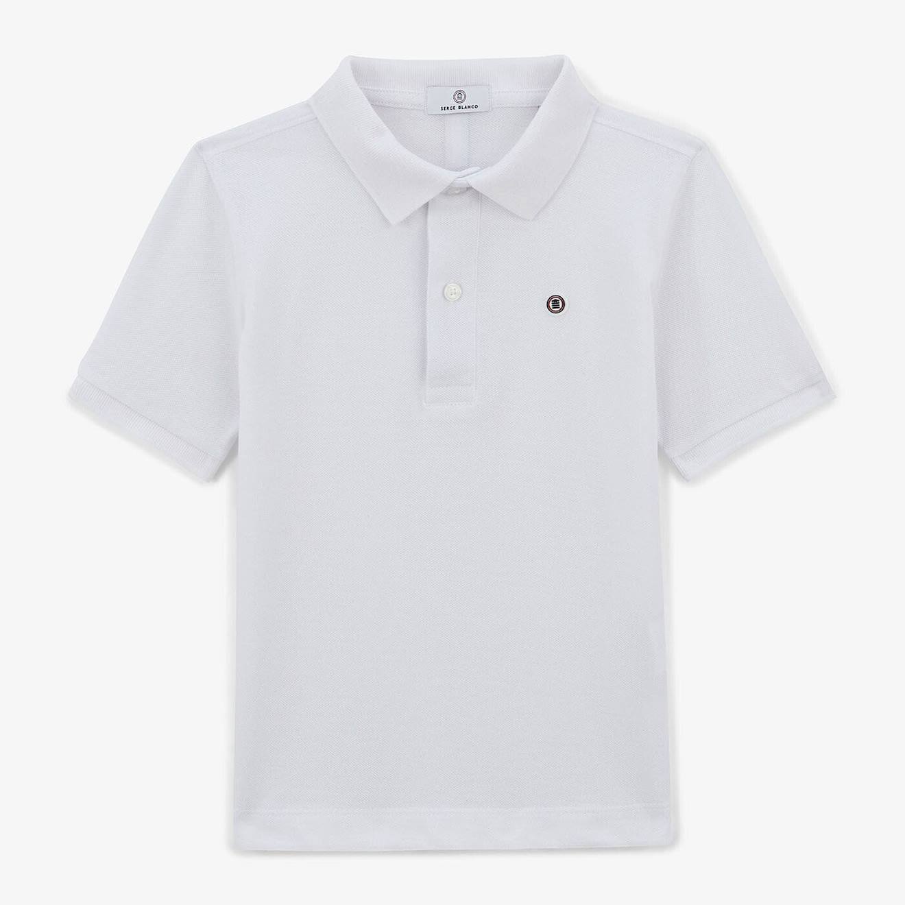 Polo Junior Lucas Maille Piquéee Blanc