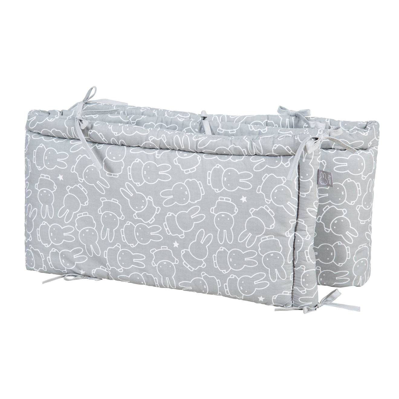 Tour De Lit Bébé Respirant Imprimé Lapin Miffy® - Gris