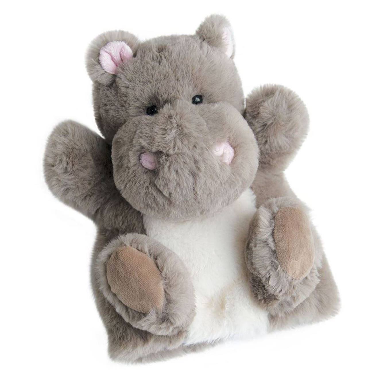 Marionnette À Main Hippo 25 Cm Gris