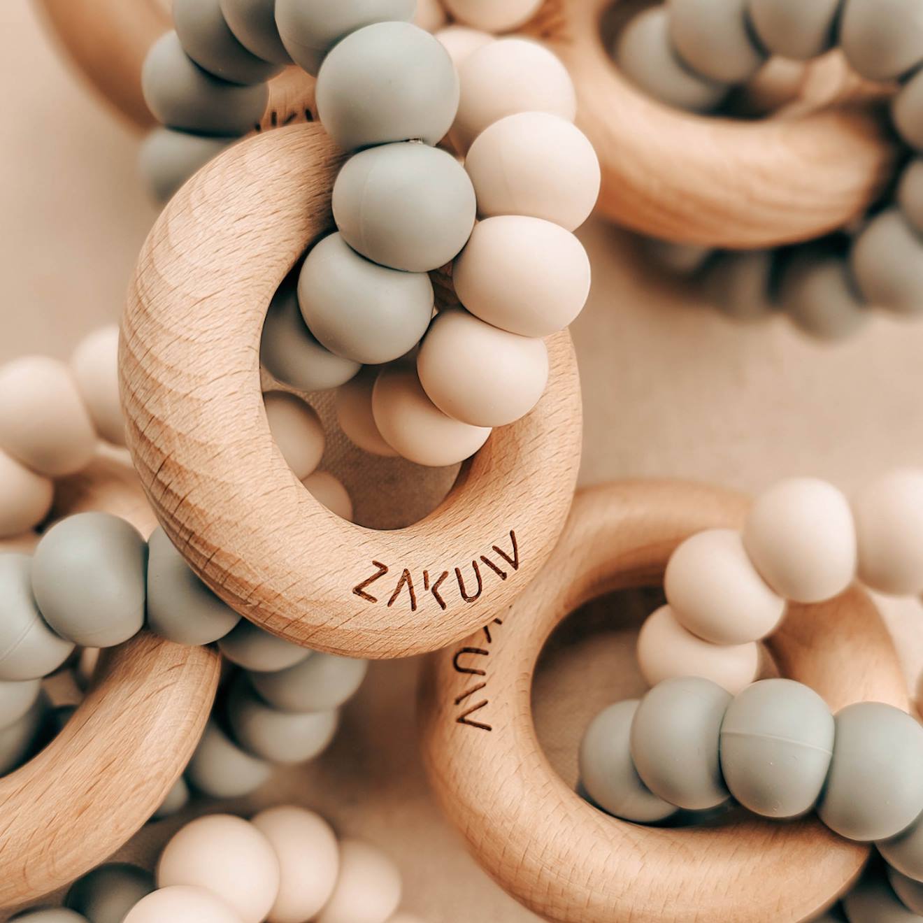 Anneau De Dentition Beige, Bleu (Zakuw) - Image 1