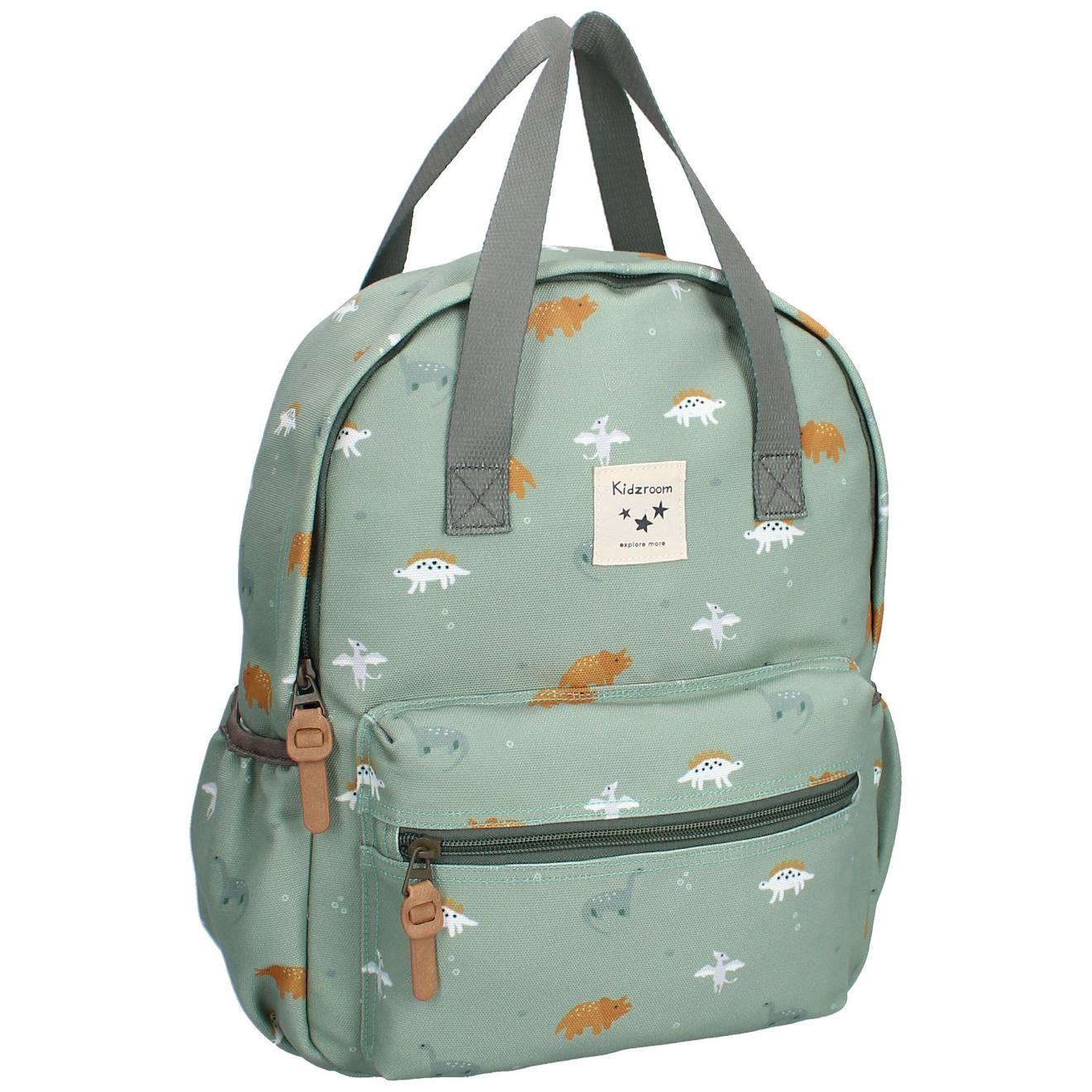 Sac À Dos Enfant À Anses Dinosaures Vert (36 Cm) Vert (Kidzroom) - Image 1