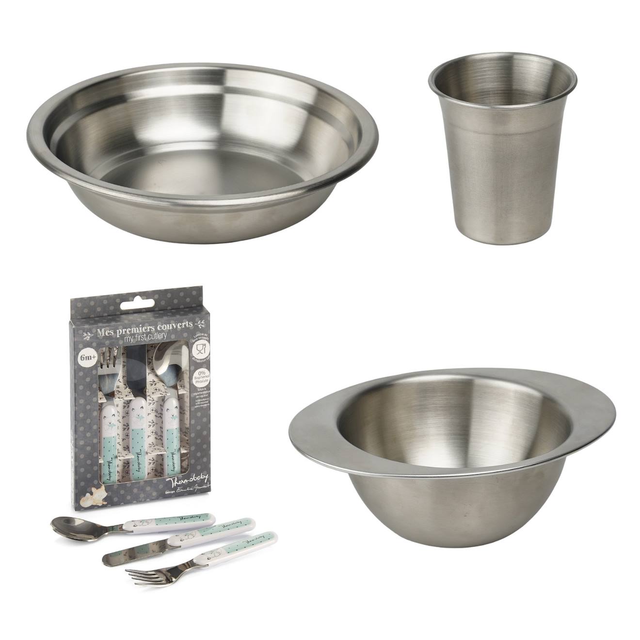 Pack Repas Inox Gris