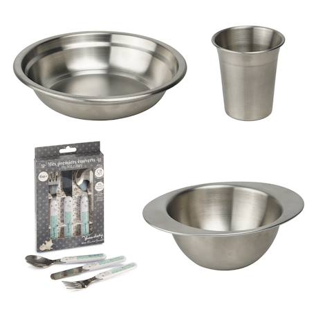 Thermobaby - Pack Repas Inox Gris