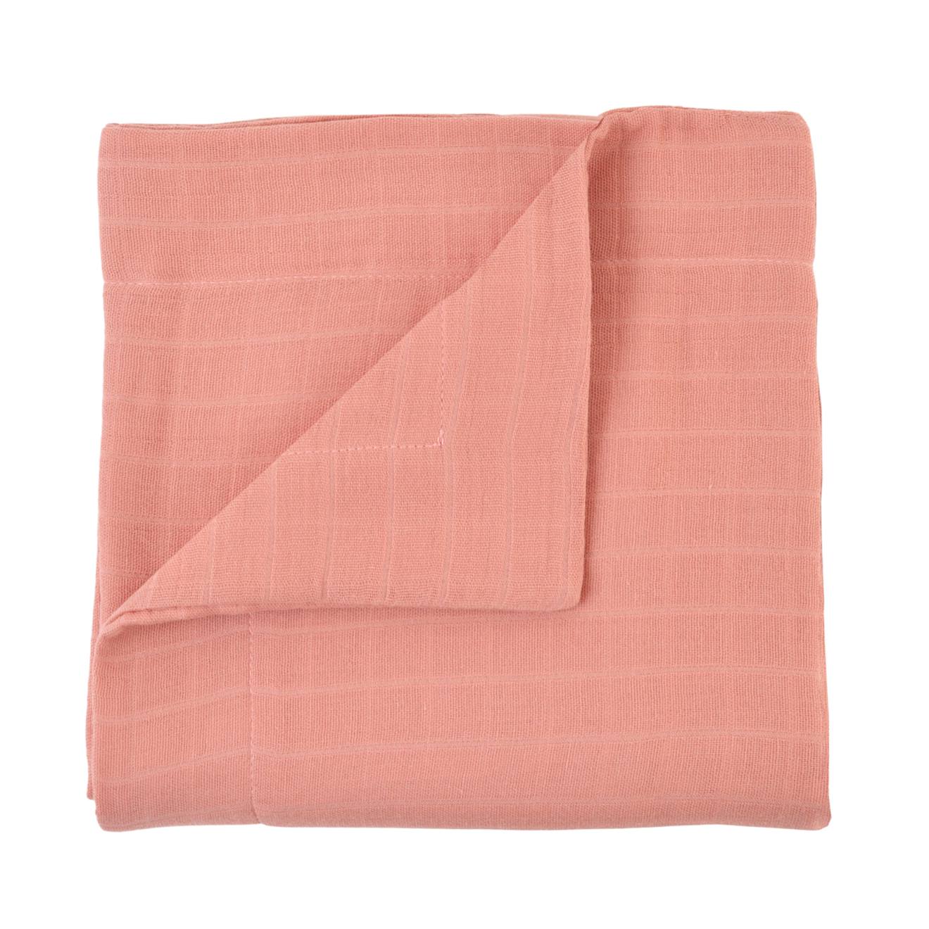 Couverture Gaze De Coton Bio Bois De Rose