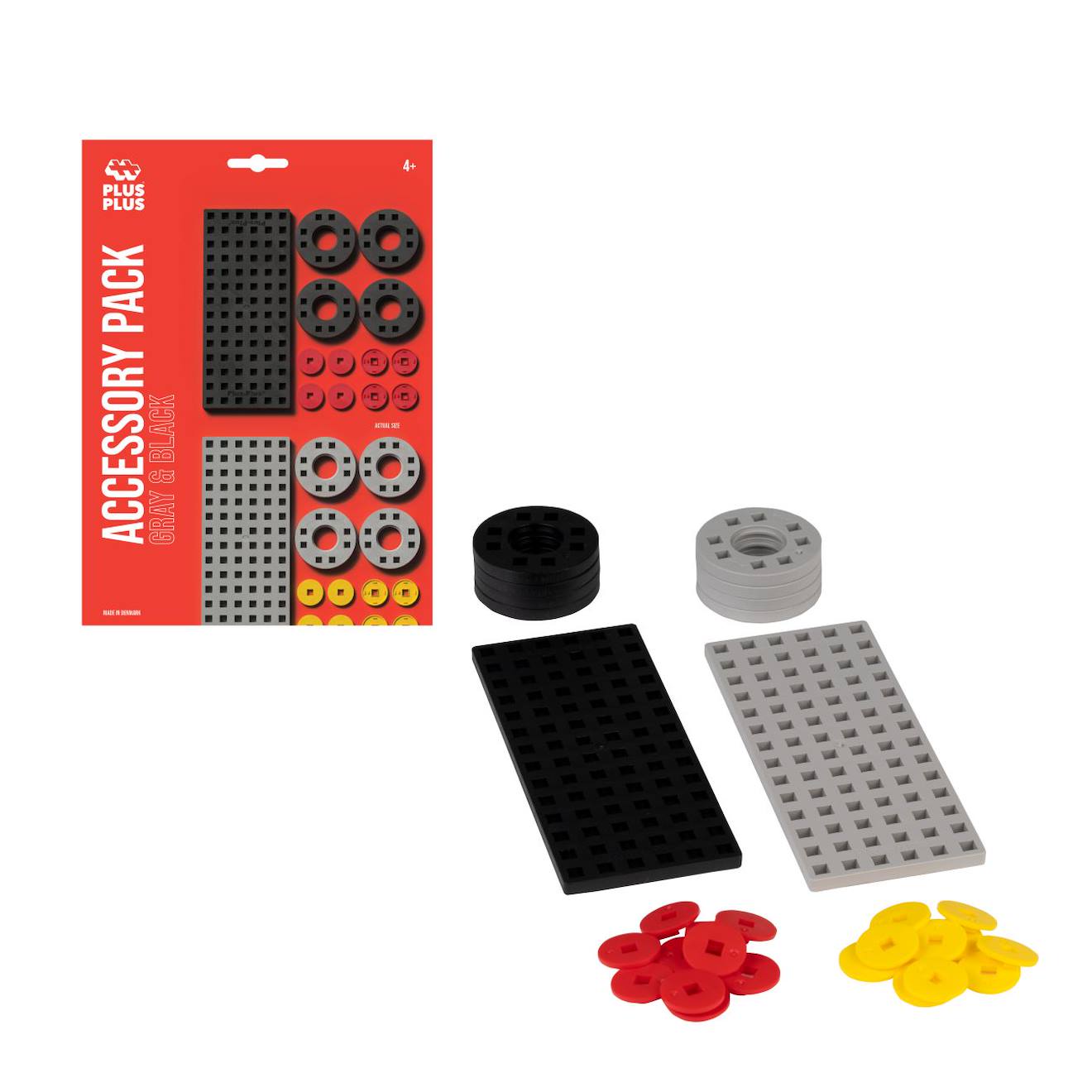 Pack Accessoires - Roues Et Baseplate Gris Et Noir