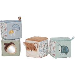 Jouet-Premier âge-Lot de 4 cubes doux