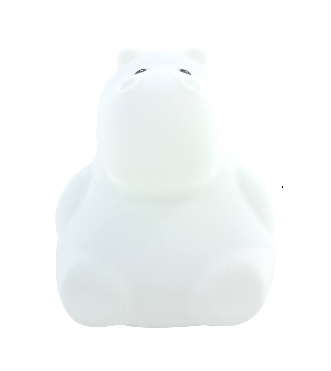 Petite Veilleuse Hippopotame Blanc