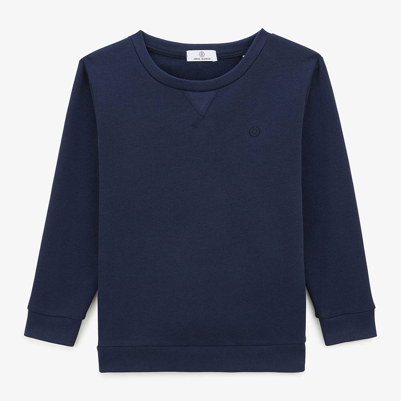 Sweat Junior En Molleton Bleu Foncé