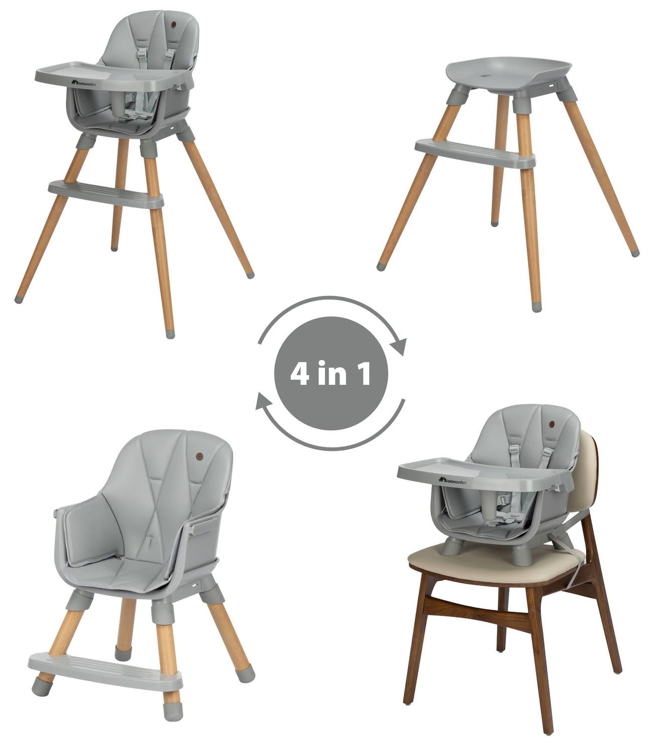 Chaise Haute Bébé 4 En 1 Avista 2 Tinted Gray (Bébé Confort) - Image 1