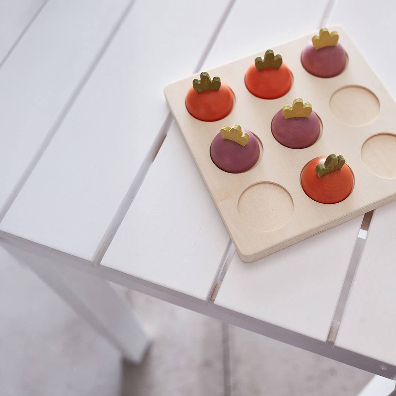 Jeu Du Morpion Légumes Multicolore (Kids Concept) - Image 1