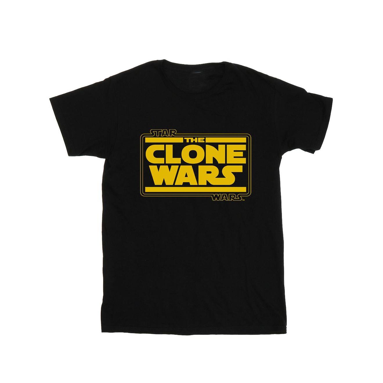 T-shirt Coton Star Wars Clone Wars Noir