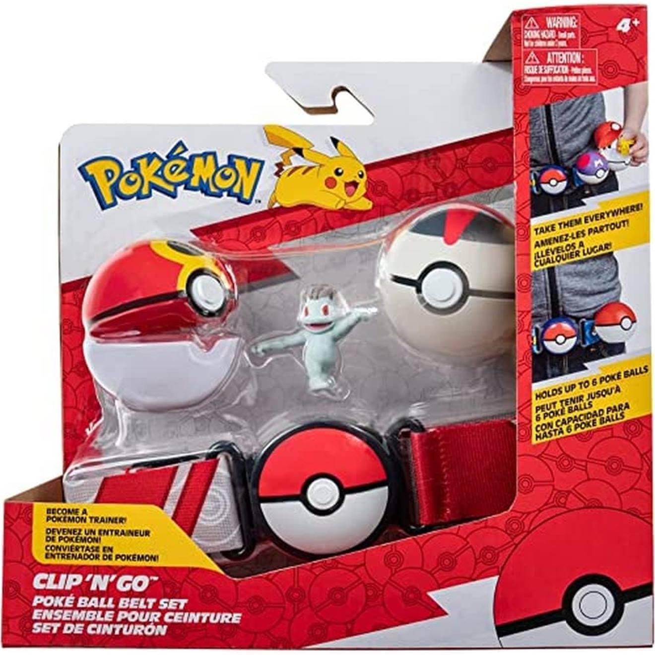 Pokémon Clip 'n' Go Poke Ball Belt Set Multicolore
