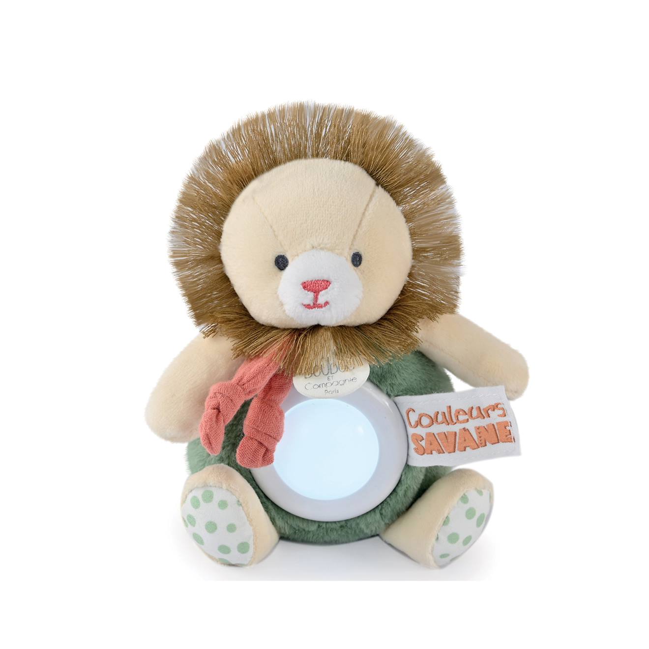 Peluche Veilleuse Lion 15 Cm Vert
