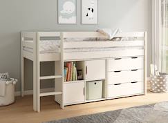 Lit mi-hauteur avec rangement jade  - vertbaudet enfant