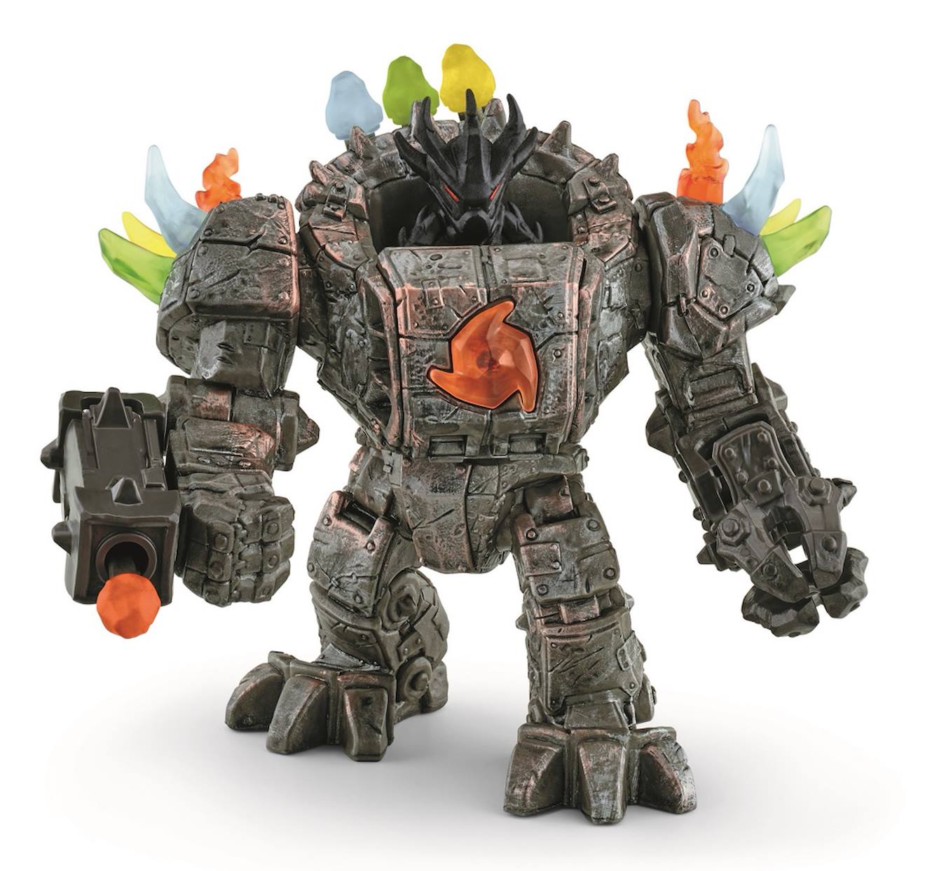 Master Robot Et Sa Mini Creature Gris