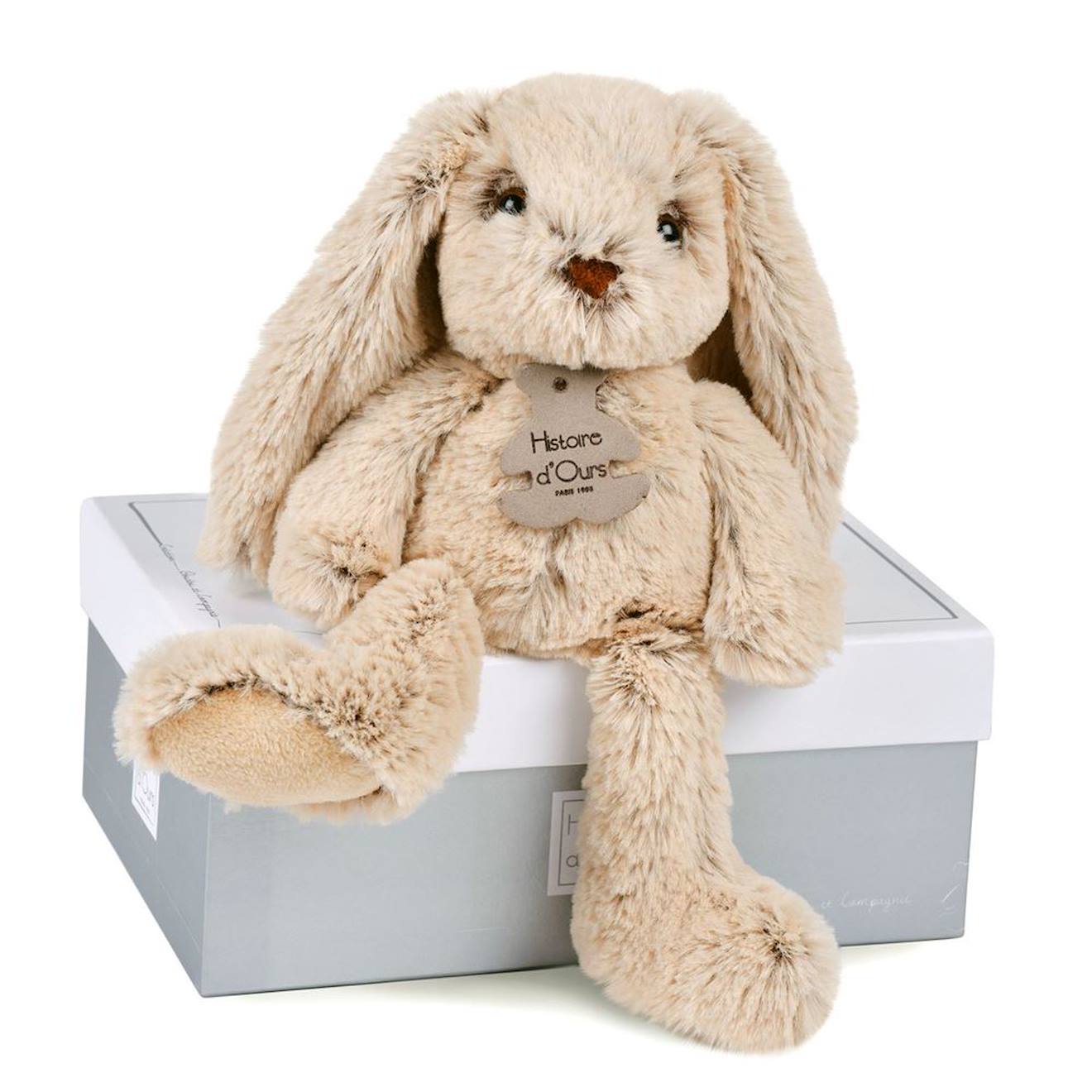 Peluche Lapin Beige 25 Cm Beige