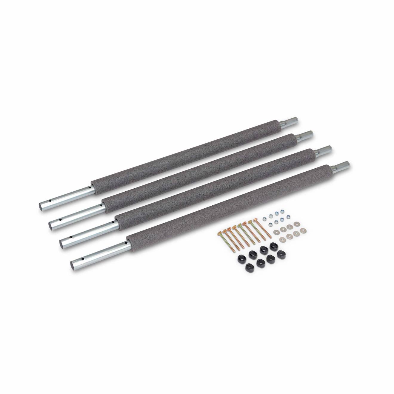 Montant Inférieur Filet De Sécurité Trampoline ?180 À ?250cm (lot De 4) Lot De 4 Montants Inférieurs Pour Filet De Sécurité Gris