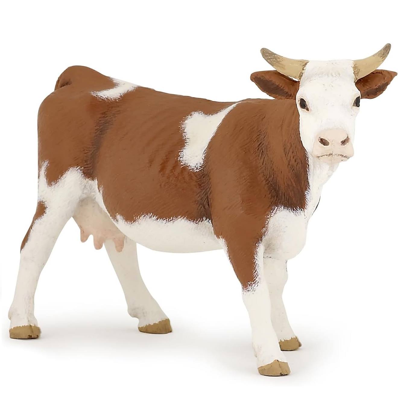 Figurine Vache Simmental Marron