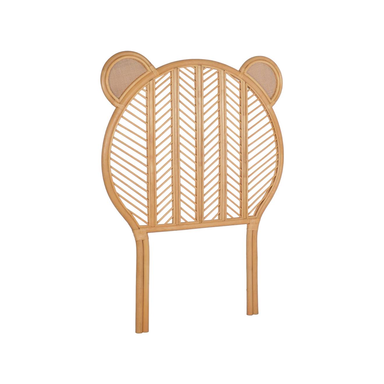 Tête De Lit Bohème Rotin Chambre Enfant 90 X 100cm Nias Naturel