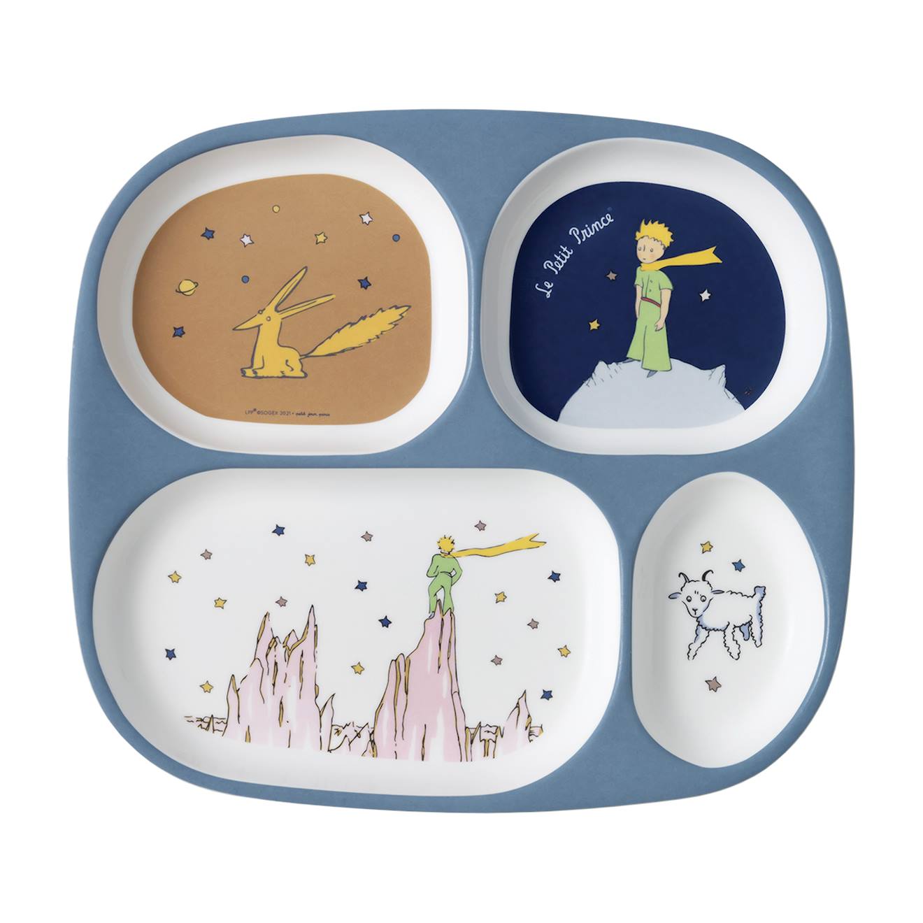 Assiette Plateau À Compartiments Le Petit Prince Bleu