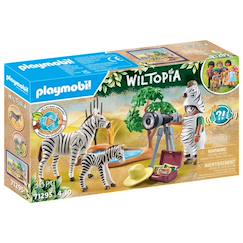 Jouet-Wiltopia photographe avec déguisement et zèbres 71295