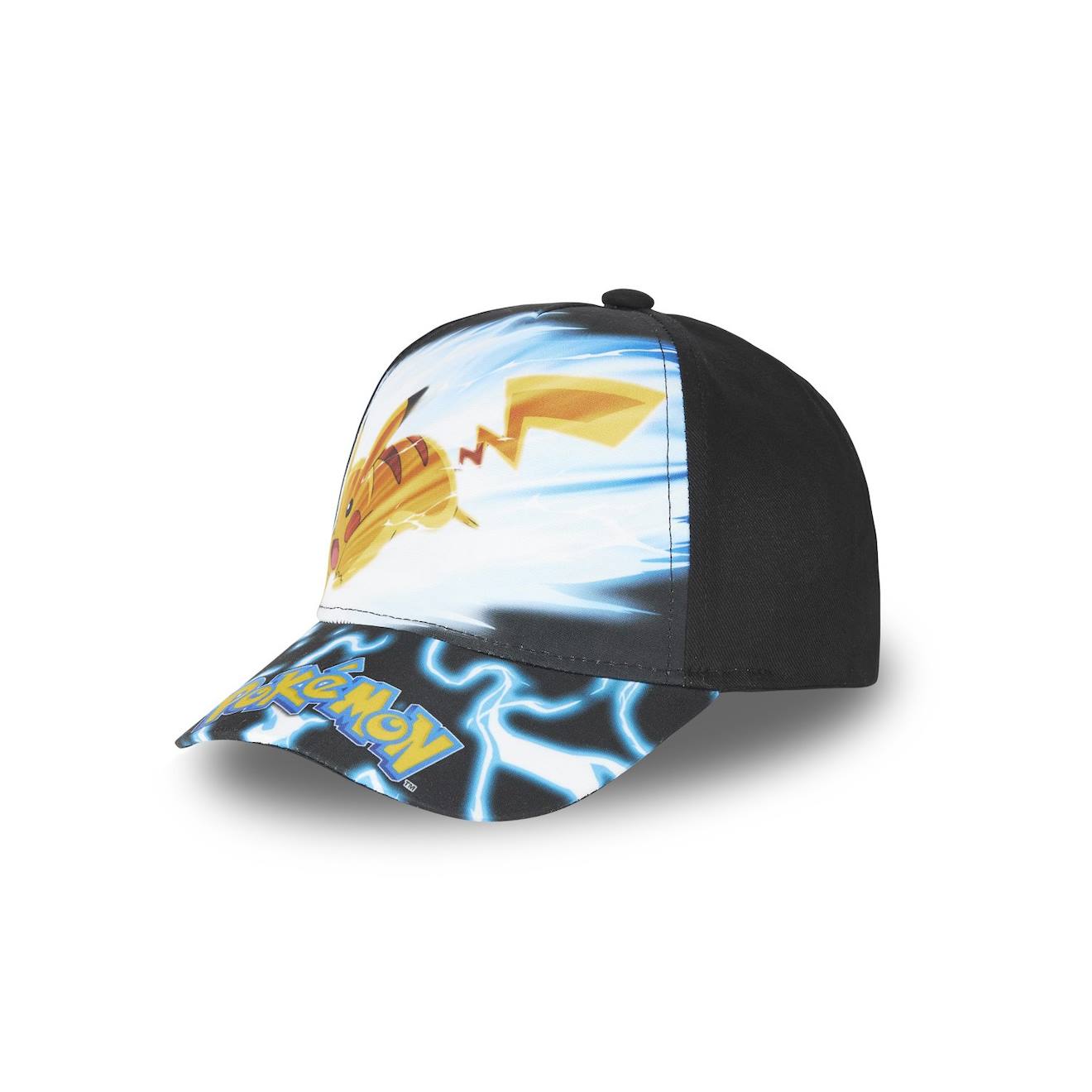 Casquette Pokemon Noir/bleu/jaune