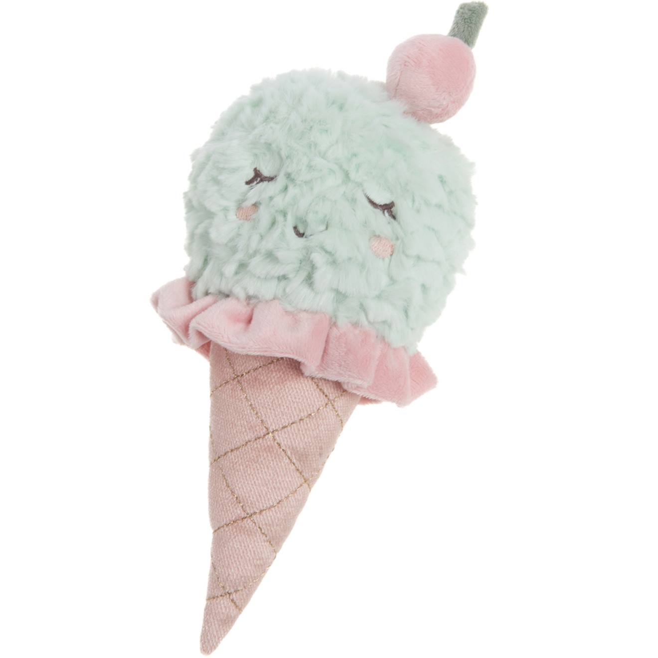 Hochet Peluche Glace À La Menthe Vert D'eau, Rose (Amadeus Les Petits) - Couverture