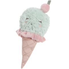 -Hochet peluche glace à la menthe