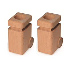 Jouet-Jeux d'imagination-Lot de deux poubelles naturelles
