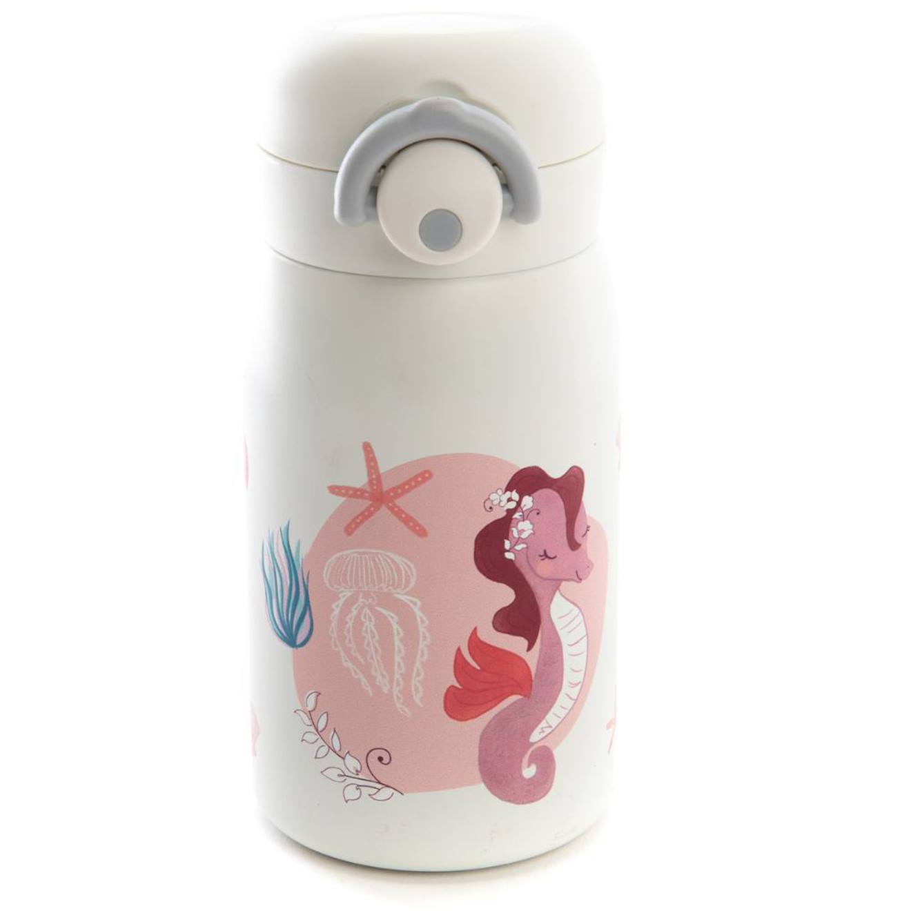 Gourde Isotherme Ecru, Rose, Corail