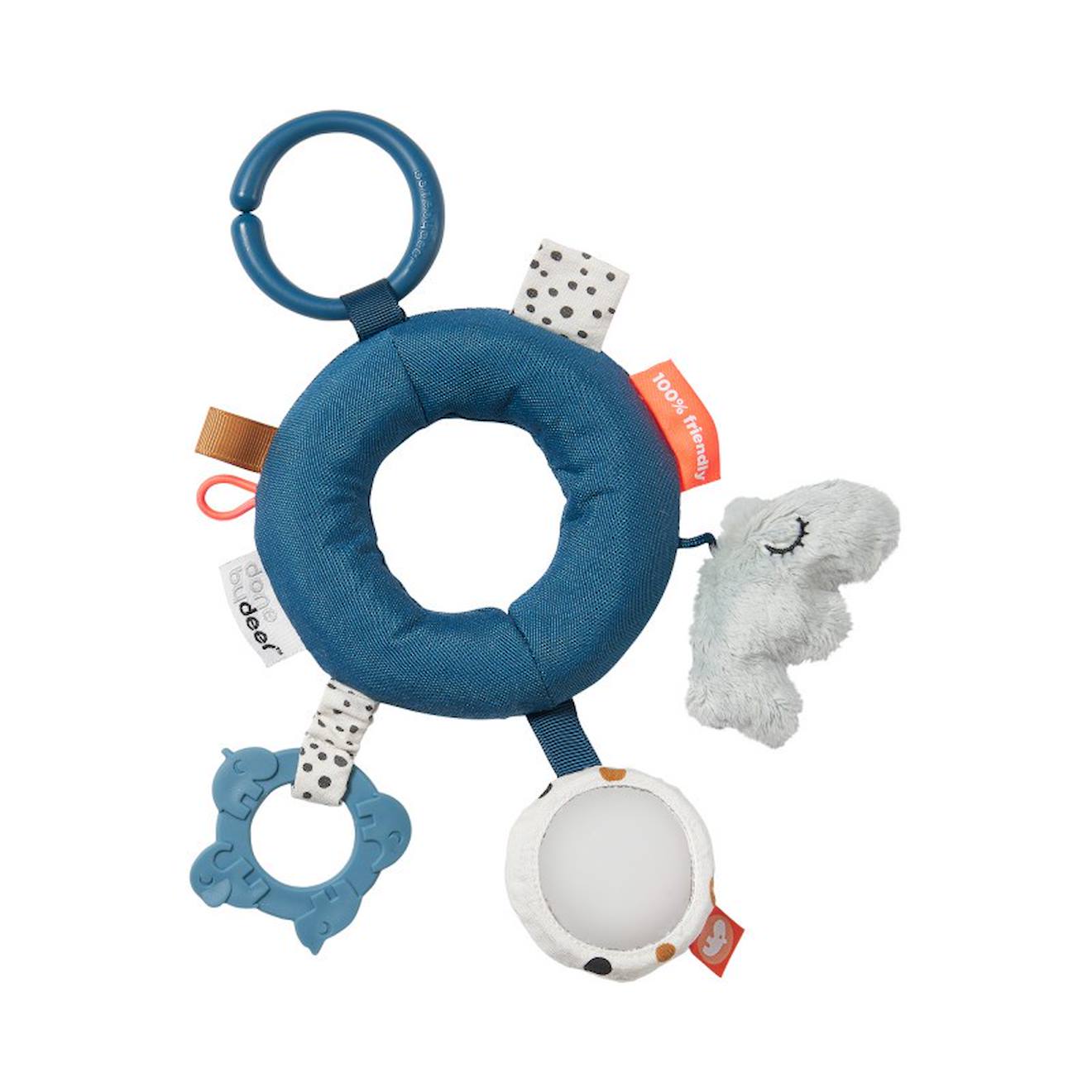 Hochet Anneau D'activités Deer Friends Bleu